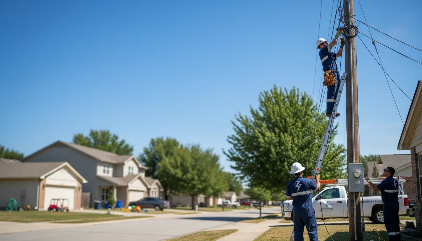 Residential electrician providing installation services in Bragg City, MO